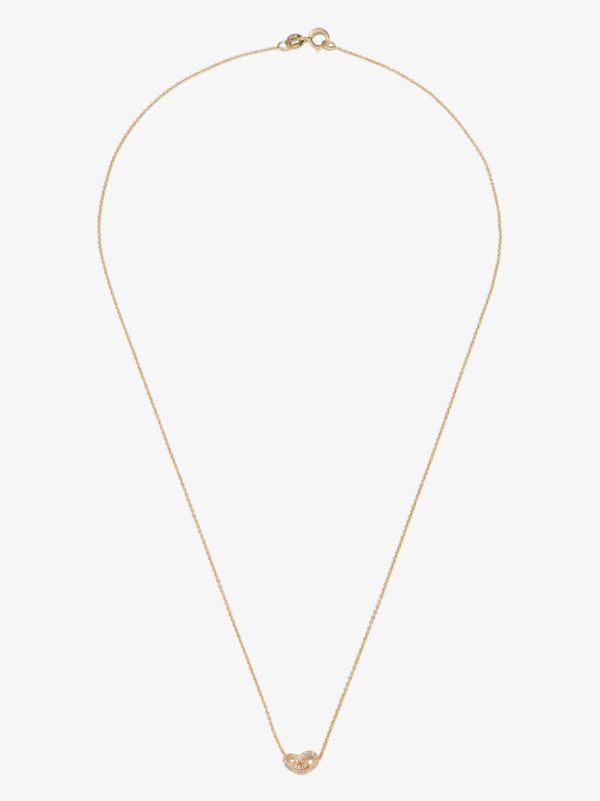 Browns Lizzie Mandler Fine Jewelry 18K Yellow Gold XS Links Diamond Necklace | Browns Fine Necklaces