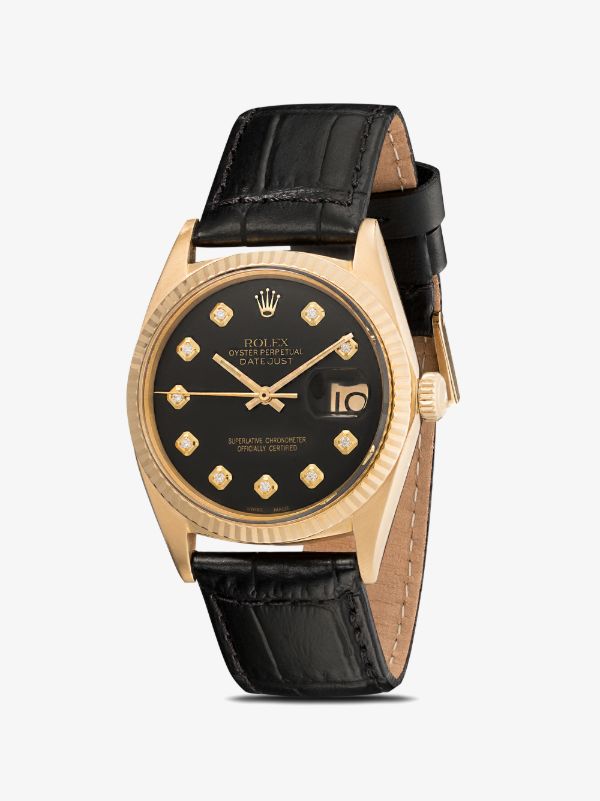 browns Lizzie Mandler Fine Jewelry reworked vintage Rolex Oyster Perpetual Datejust watch | Browns Fine Watches