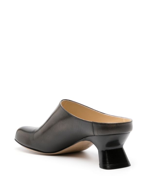 Browns LOEWE Black Terra 45 Leather Mules | Browns Mules