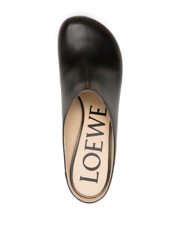 Browns LOEWE Black Terra 45 Leather Mules | Browns Mules