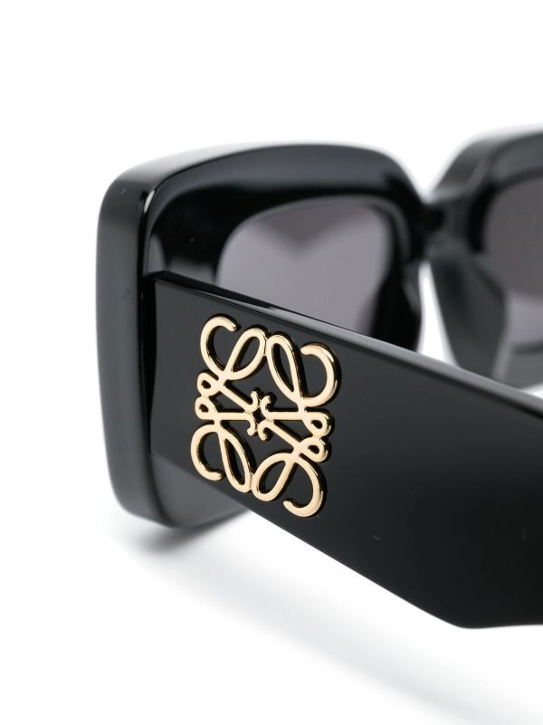 Browns LOEWE EYEWEAR Anagram-plaque Rectangle-frame Sunglasses | Browns Sunglasses
