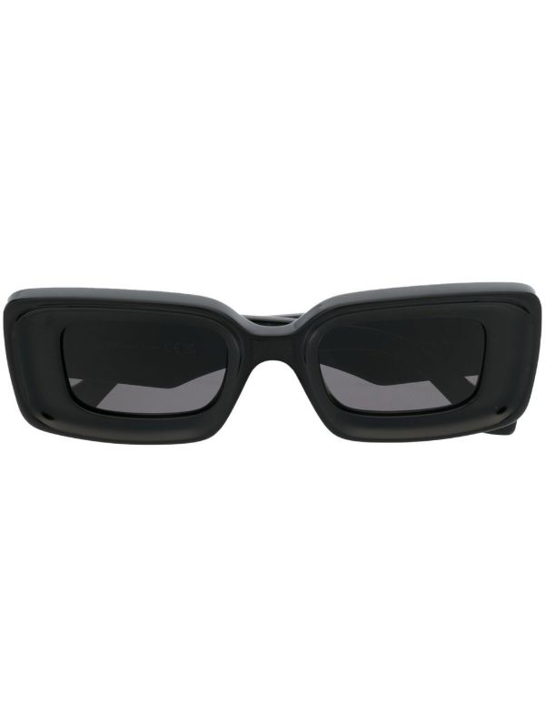 browns LOEWE EYEWEAR Anagram-plaque rectangle-frame sunglasses | Browns Sunglasses