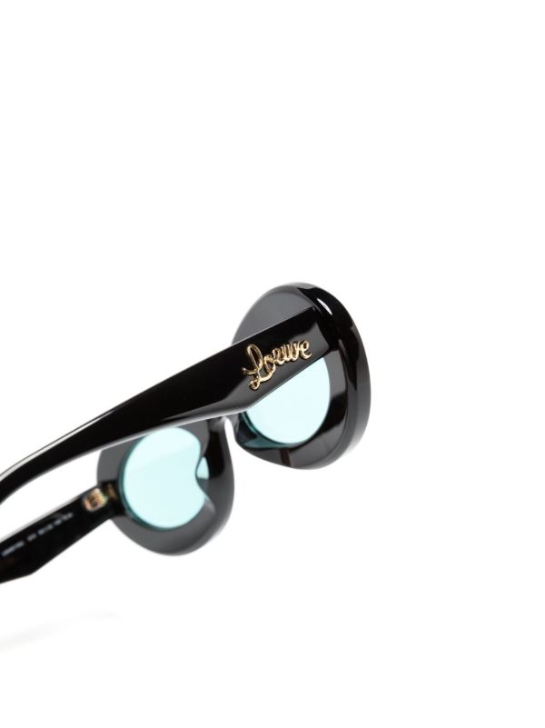 Browns LOEWE EYEWEAR Black Loop Oval-frame Sunglasses | Browns Sunglasses