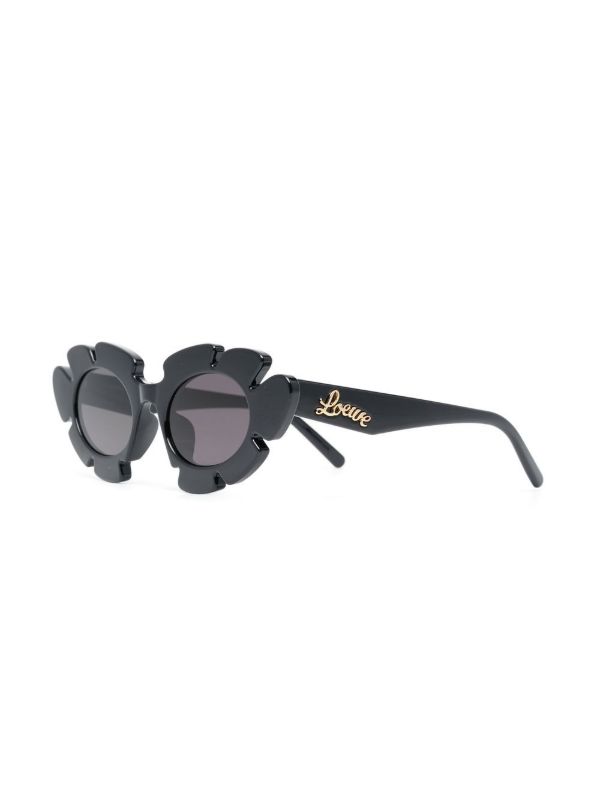 Browns LOEWE EYEWEAR Black Paula's Ibiza Flower Sunglasses | Browns Sunglasses
