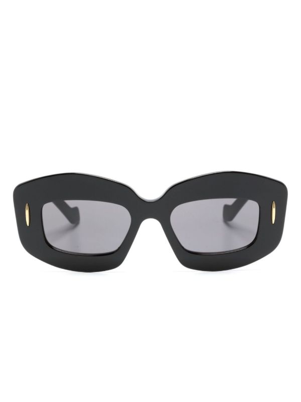 browns LOEWE EYEWEAR Black Screen Geometric-Frame Sunglasses | Browns Sunglasses