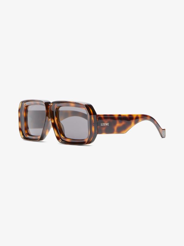 Browns LOEWE EYEWEAR Brown Paula's Ibiza Oversized Sunglasses | Browns Sunglasses
