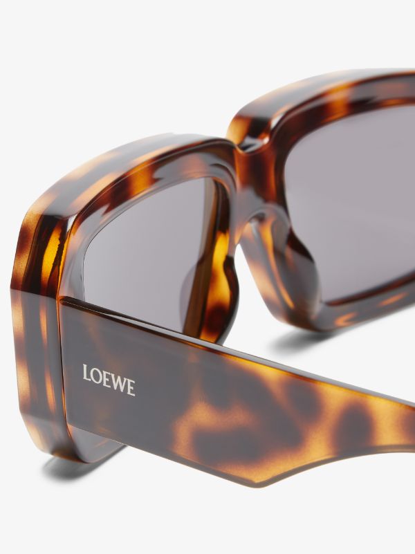 Browns LOEWE EYEWEAR Brown Paula's Ibiza Oversized Sunglasses | Browns Sunglasses