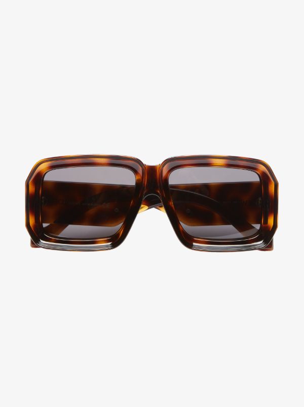 browns LOEWE EYEWEAR brown Paula's Ibiza oversized sunglasses | Browns Sunglasses