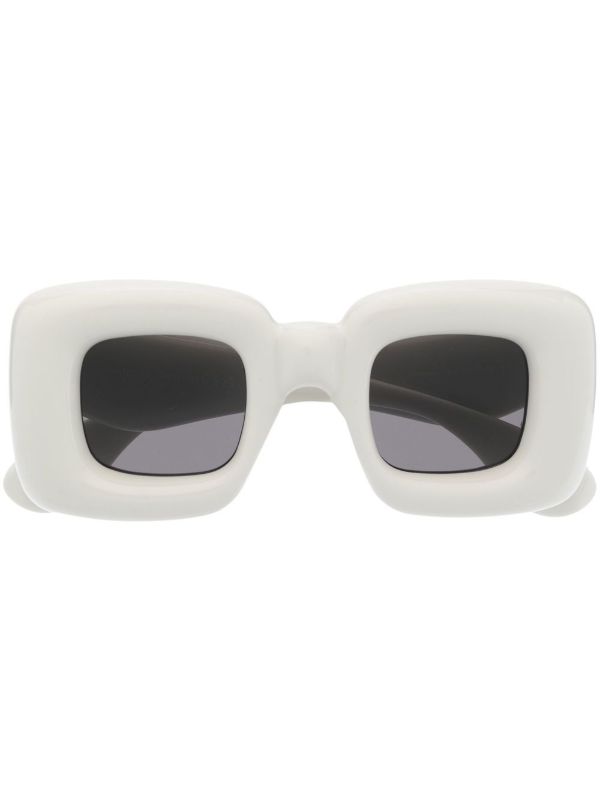 browns LOEWE EYEWEAR Grey Inflated Square-Frame Sunglasses | Browns Sunglasses