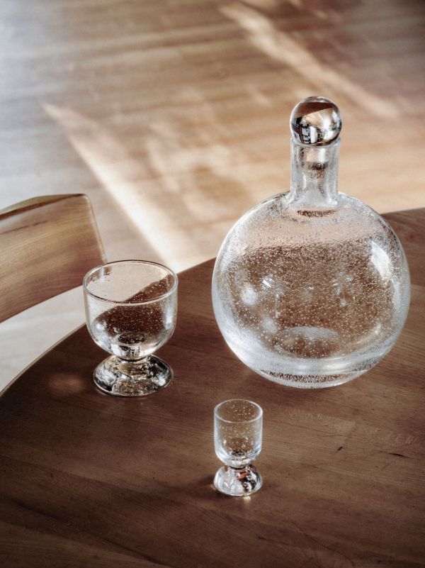 Browns Louise Roe White Bubble Glass Carafe | Browns Vases