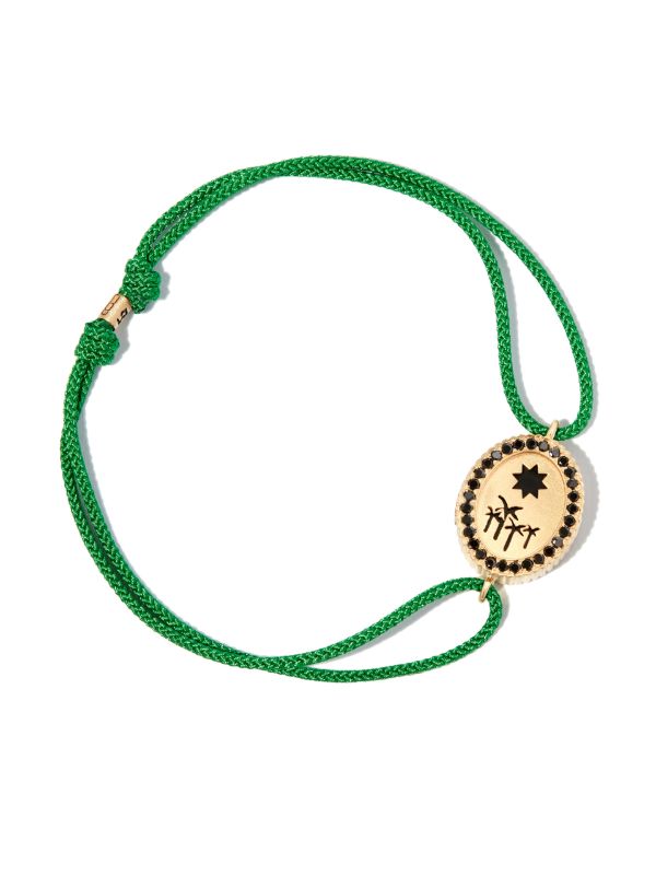 Browns LUIS MORAIS 14K Yellow Gold And Diamond Palm Tree Cord Bracelet | Browns Bracelets