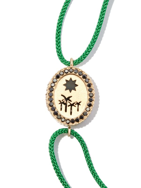 Browns LUIS MORAIS 14K Yellow Gold And Diamond Palm Tree Cord Bracelet | Browns Bracelets