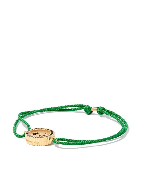 browns LUIS MORAIS 14K Yellow Gold And Diamond Palm Tree Cord Bracelet | Browns Bracelets