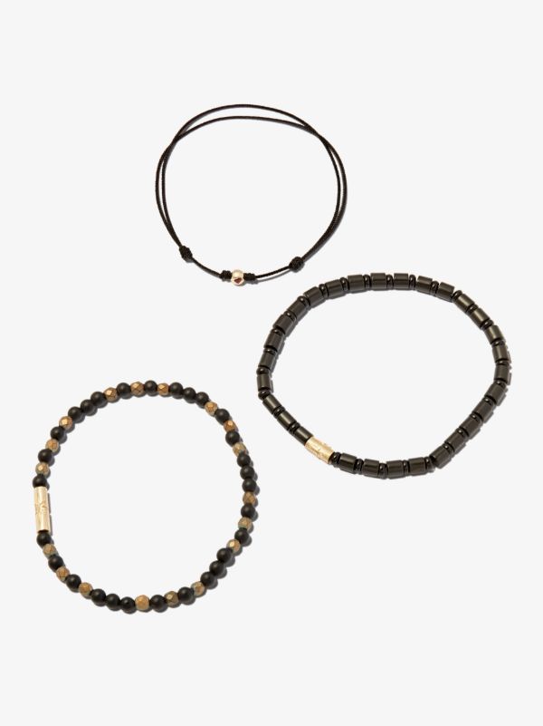 Browns LUIS MORAIS 14K Yellow Gold Beaded Bracelet Set | Browns Bracelets