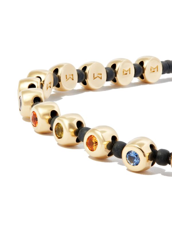 Browns LUIS MORAIS 14K Yellow Gold Dome Rainbow Sapphire Bracelet | Browns Bracelets
