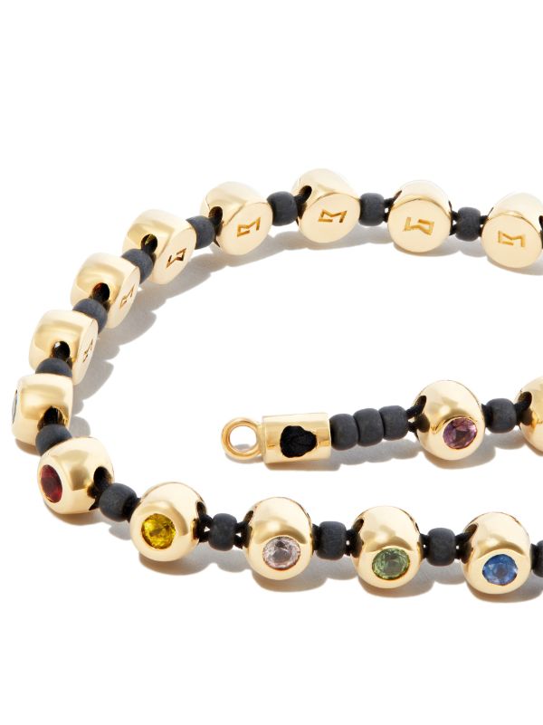 Browns LUIS MORAIS 14K Yellow Gold Dome Rainbow Sapphire Bracelet | Browns Bracelets