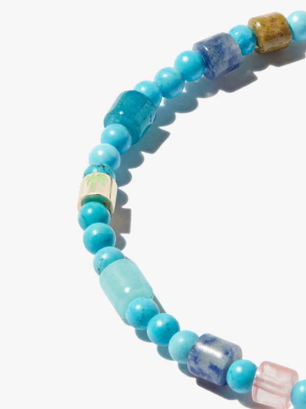 Browns LUIS MORAIS 14K Yellow Gold Evil Eye Beaded Bracelet | Browns Bracelets