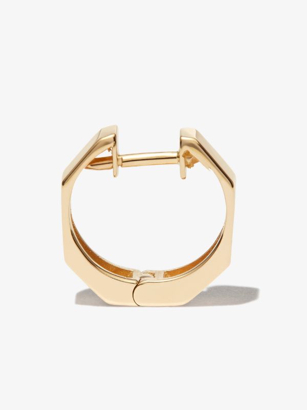 Browns LUIS MORAIS 14K Yellow Gold Geo Huggie Earring | Browns Earrings