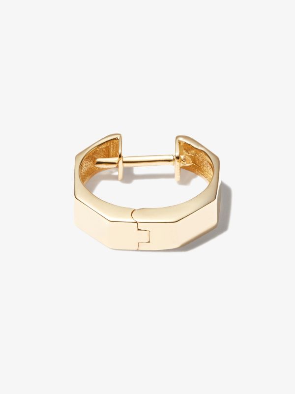 Browns LUIS MORAIS 14K Yellow Gold Geo Huggie Earring | Browns Earrings