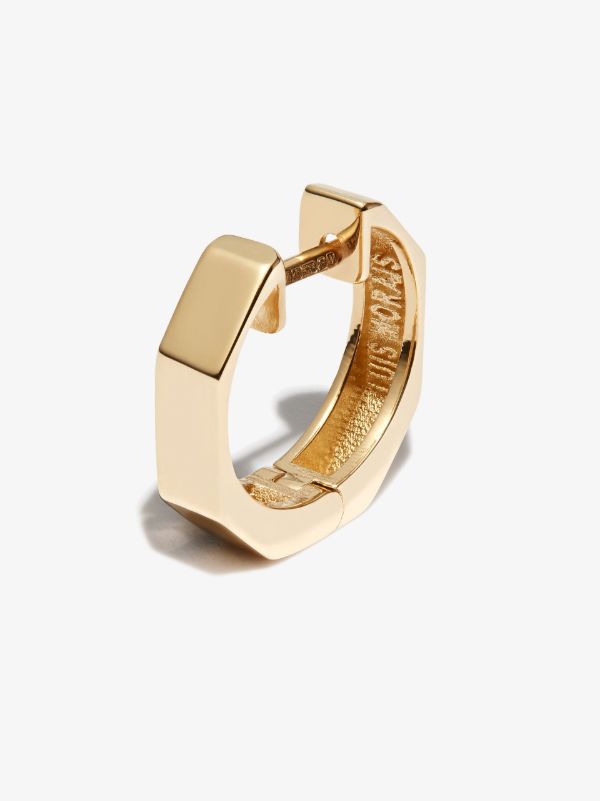 browns LUIS MORAIS 14K yellow gold geo huggie earring | Browns Earrings