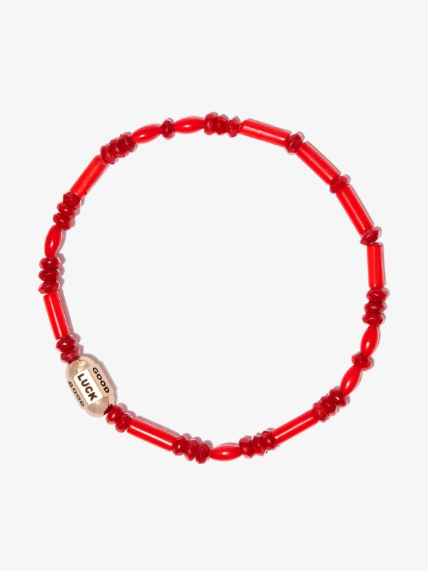 Browns LUIS MORAIS 14K Yellow Gold Good Luck Beaded Bracelet | Browns Bracelets