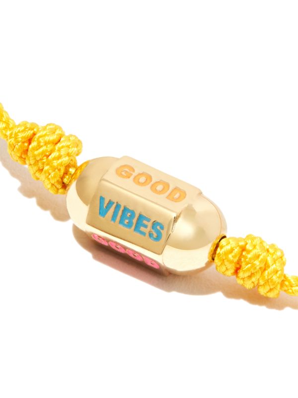 Browns LUIS MORAIS 14K Yellow Gold Good Vibes Cord Bracelet | Browns Bracelets