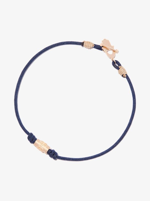 Browns LUIS MORAIS 14K Yellow Gold Hamsa Beaded Cord Bracelet | Browns Bracelets