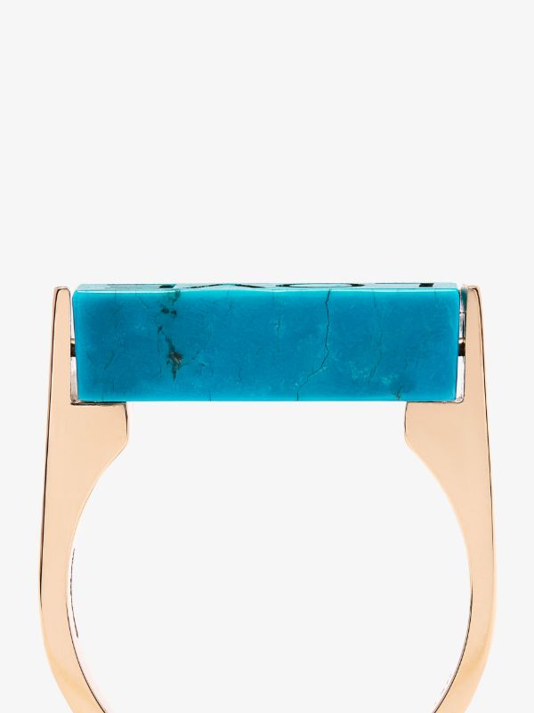 Browns LUIS MORAIS 14K Yellow Gold Love Turquoise Ring | Browns Rings