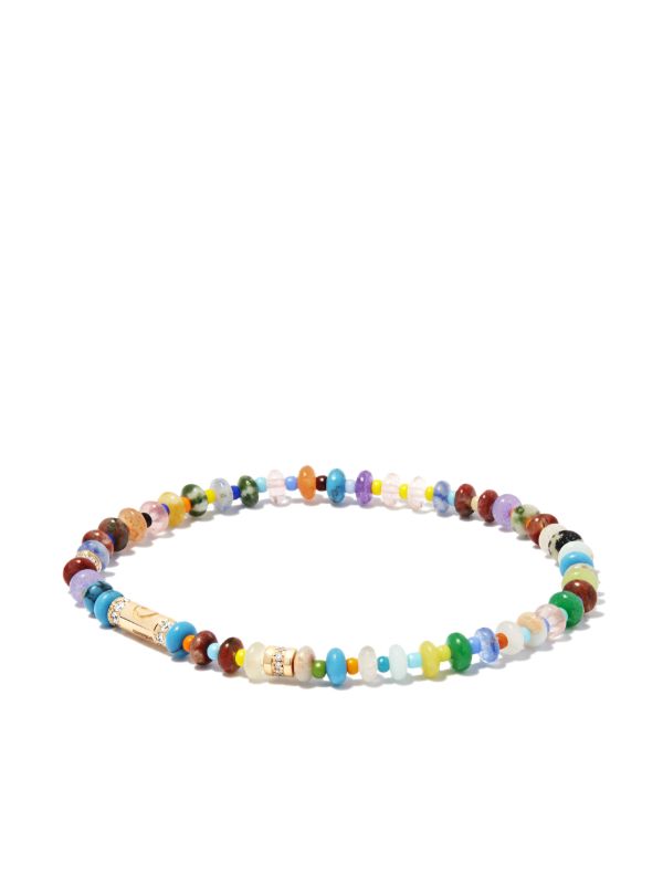 browns LUIS MORAIS 14K yellow gold Moon Star beaded bracelet | Browns Bracelets