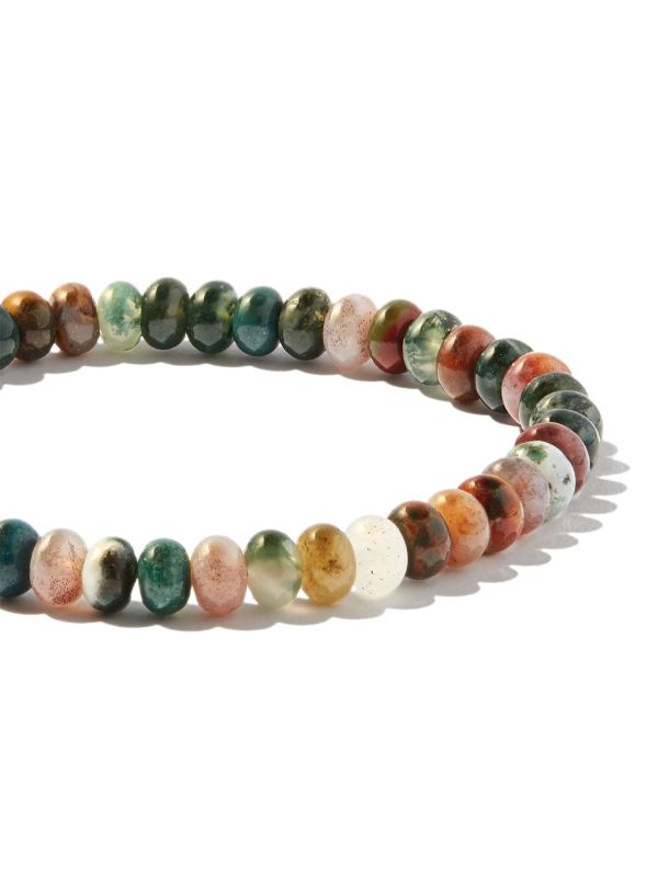 Browns LUIS MORAIS 14K Yellow Gold Rainbow Sapphire Bolt Beaded Bracelet | Browns Bracelets