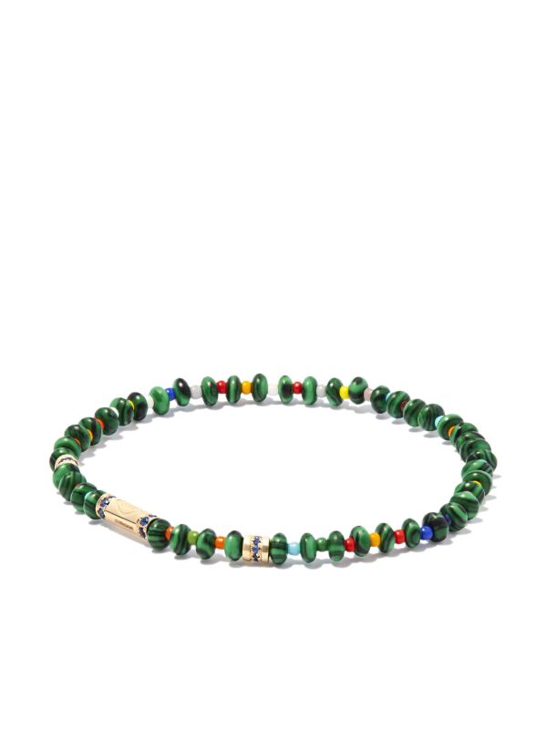 browns LUIS MORAIS 14K yellow gold Round Bolt beaded bracelet | Browns Bracelets