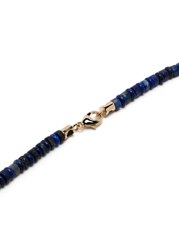Browns LUIS MORAIS 14K Yellow Gold Shield Lapis Lazuli Necklace | Browns Necklaces
