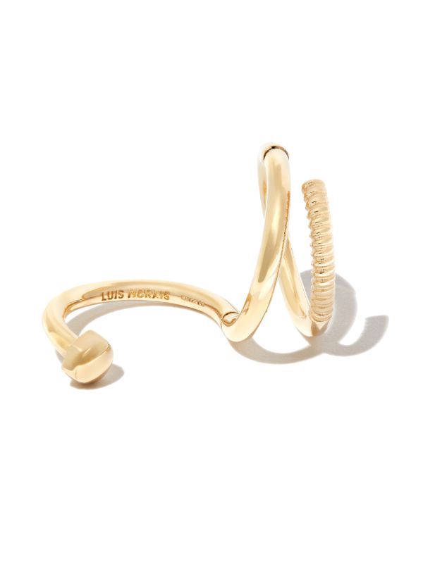 Browns LUIS MORAIS 14K Yellow Gold Short Screw Serpentine Ring | Browns Rings