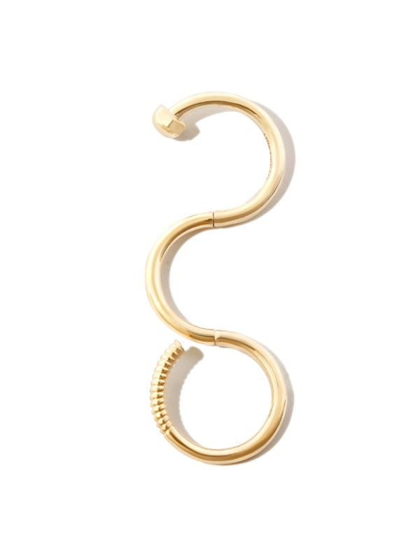 Browns LUIS MORAIS 14K Yellow Gold Short Screw Serpentine Ring | Browns Rings