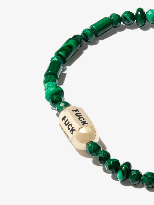 Browns LUIS MORAIS 14K Yellow Gold Slogan Beaded Bracelet | Browns Bracelets