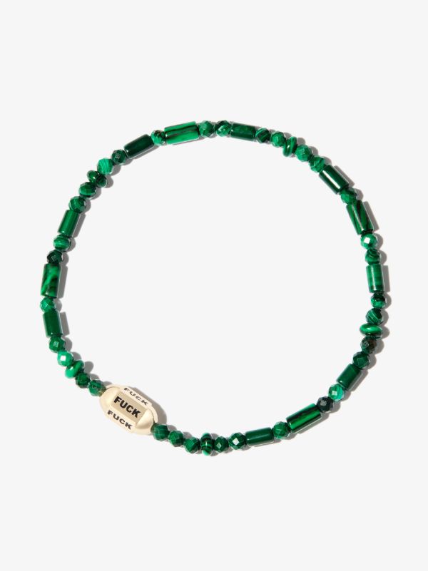 Browns LUIS MORAIS 14K Yellow Gold Slogan Beaded Bracelet | Browns Bracelets