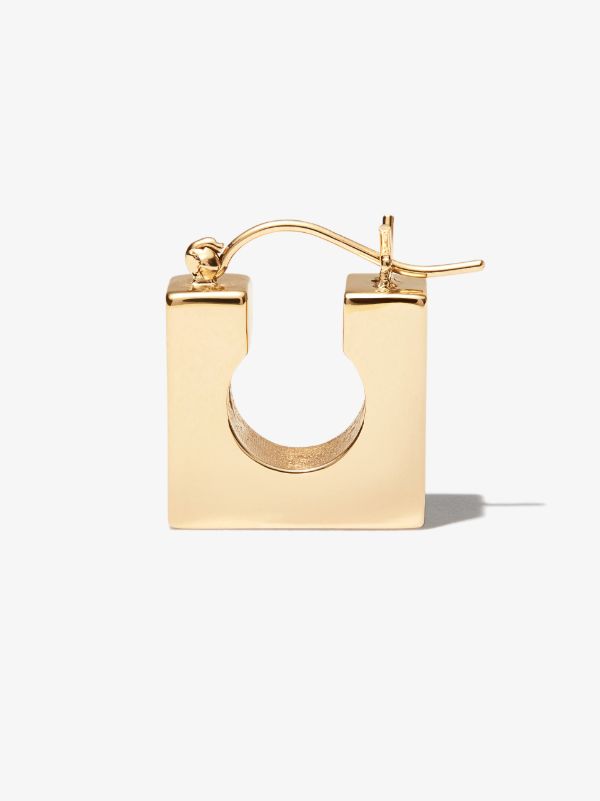 Browns LUIS MORAIS 14K Yellow Gold Square Huggie Earring | Browns Earrings