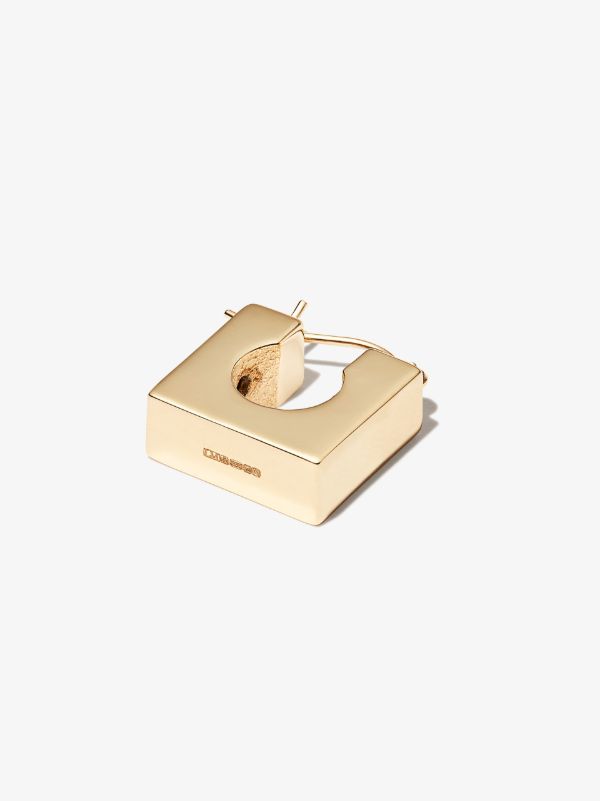 Browns LUIS MORAIS 14K Yellow Gold Square Huggie Earring | Browns Earrings