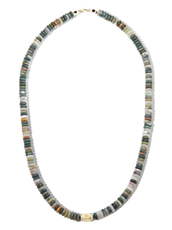 Browns LUIS MORAIS 14K Yellow Gold Sunburst Diamond Beaded Necklace | Browns Necklaces