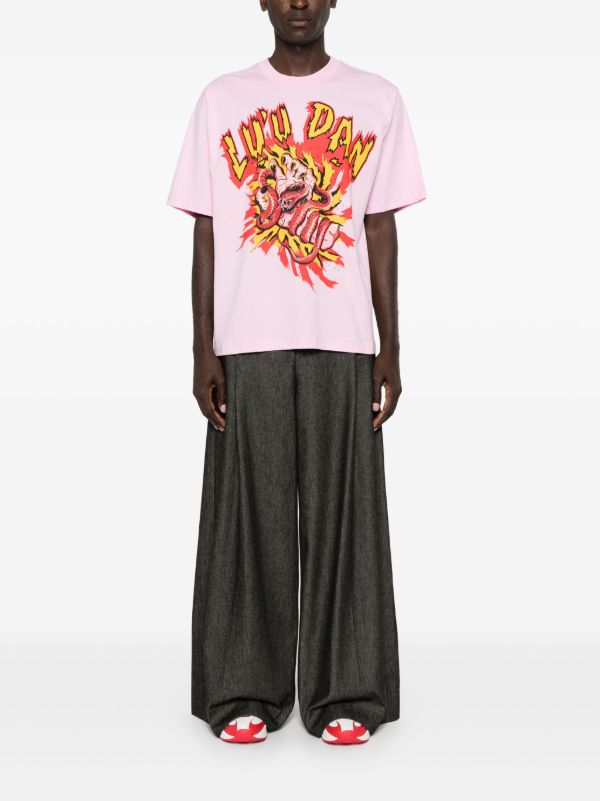 Browns LỰU ĐẠN Pink Manic Hand Cotton T-Shirt | Browns T-Shirts