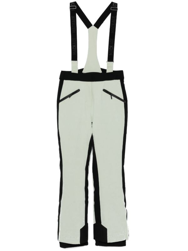 browns Mackage White Nyomi Ski Dungarees | Browns Ski All-In-One