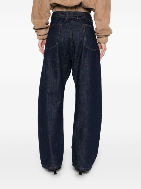 Browns Magda Butrym Belted Wide-Leg Jeans | Browns Wide-Leg Jeans