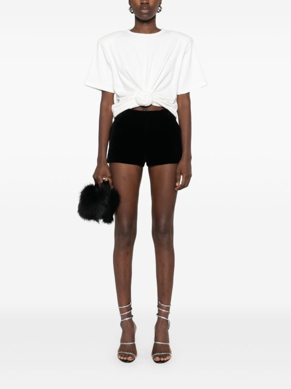 Browns Magda Butrym White Knot-Detail T-Shirt | Browns T-Shirts & Jersey Shirts