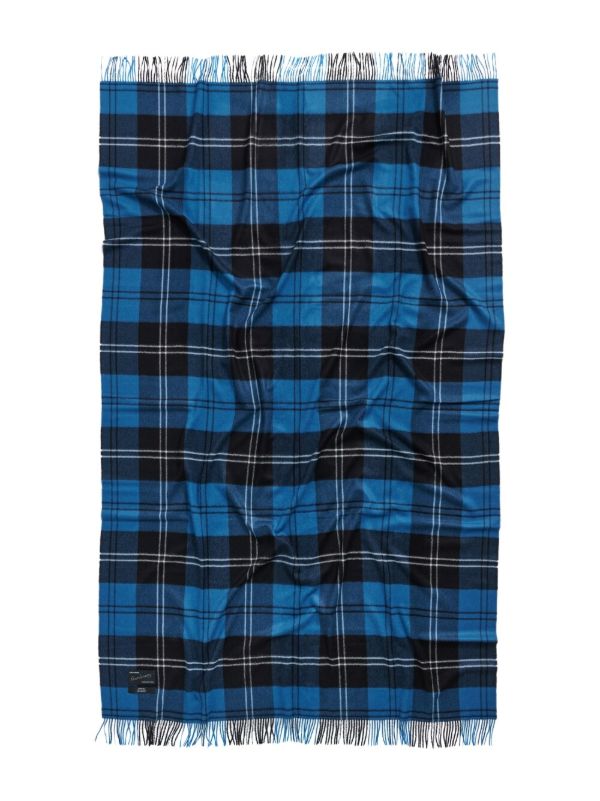 Browns Magniberg Blue Tartan Wool Blanket | Browns Blankets & Throws