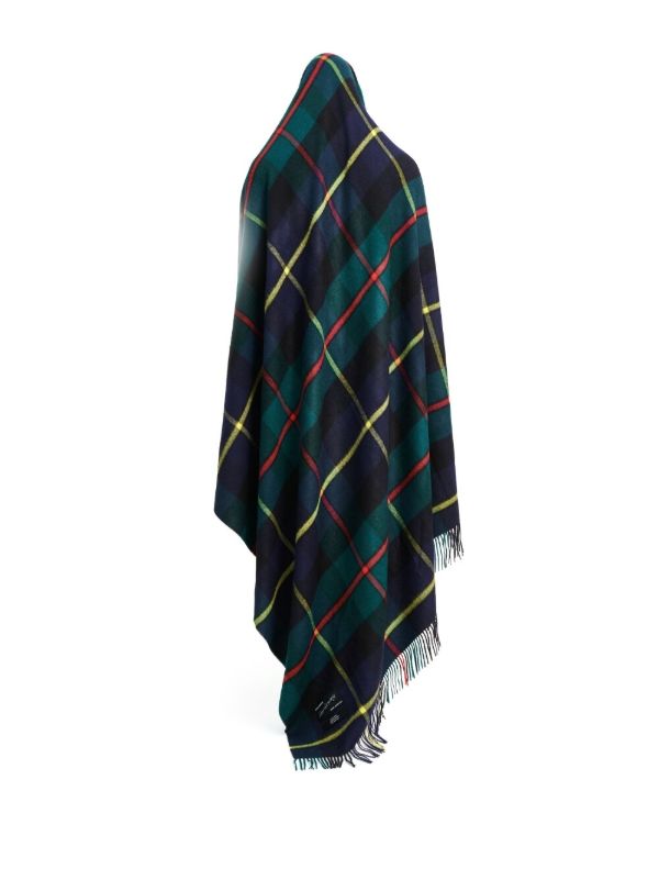 Browns Magniberg Blue Tartan Wool Blanket | Browns Blankets & Throws