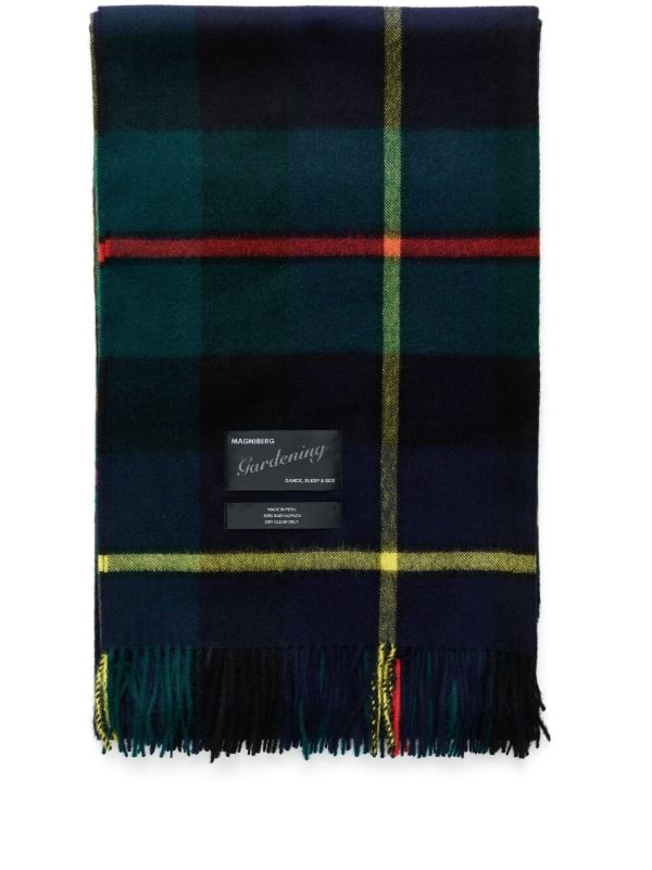 browns Magniberg Blue Tartan Wool Blanket | Browns Blankets & Throws