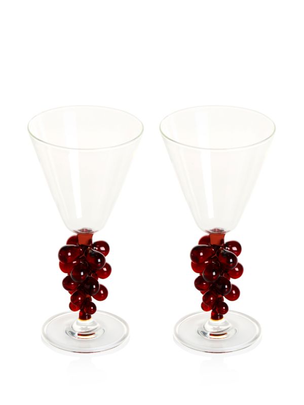Browns Maison Balzac Clear Grapes Wine Glasses Set | Browns Glassware