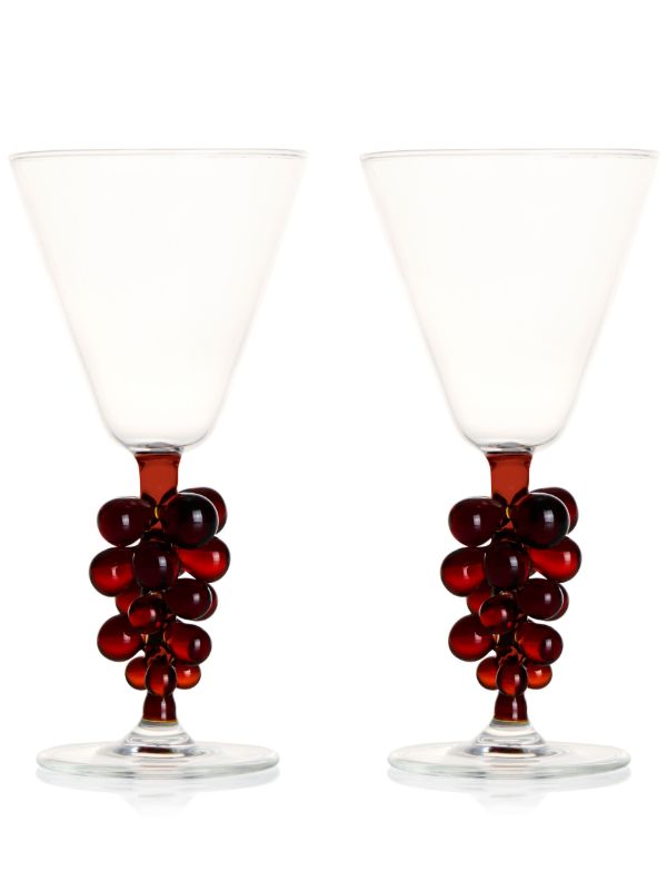 browns Maison Balzac Clear Grapes Wine Glasses Set | Browns Glassware