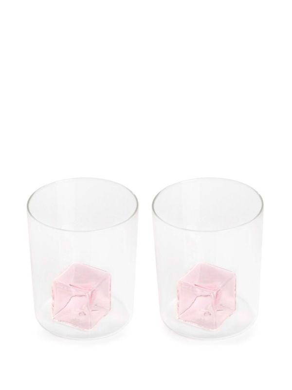 Browns Maison Balzac Clear Icecube Glass Goblet Set | Browns Glassware