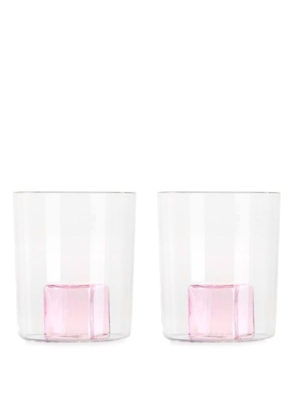 browns Maison Balzac clear Icecube Glass Goblet Set | Browns Glassware